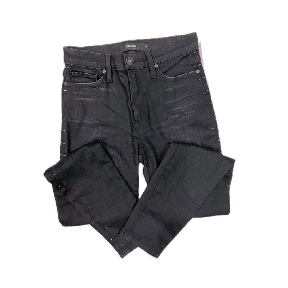 Hudson Barbara Super Skinny jeans with spikes